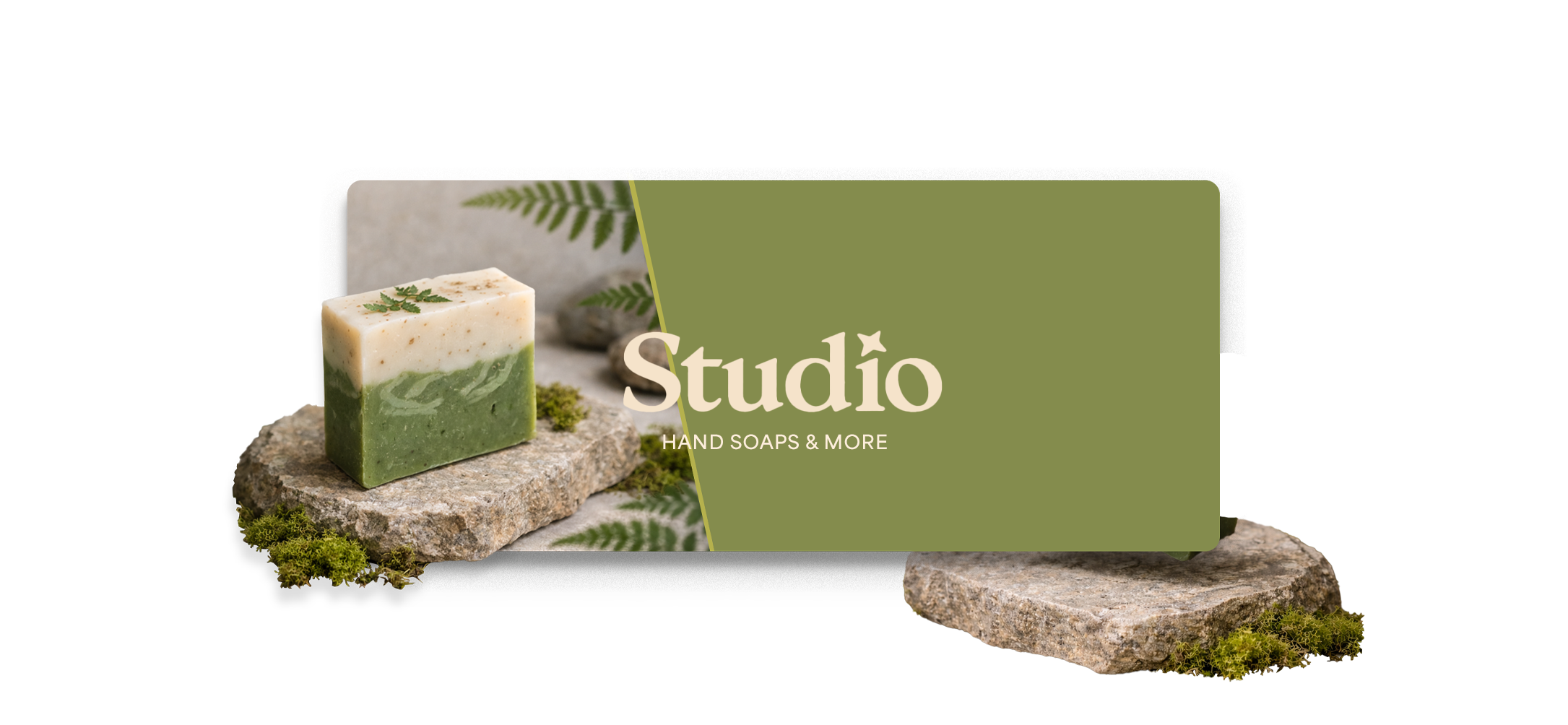 Studio hand soaps and more brand presentation